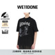 印花漂洗T恤 WE11DONE男女同款 明星同款