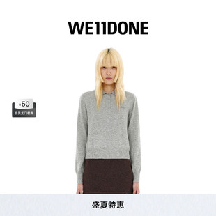 明星同款 WE11DONE女士羊绒针织POLO衫