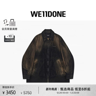 WE11DONE25秋冬新品 填充灯芯绒夹克做旧复古街头风休闲潮流 男士