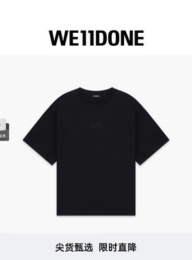 【直降6折】WE11DONE26春季新品水钻样式装饰logo简约短袖T恤宽松