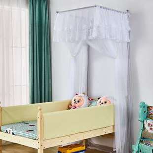 儿童蚊帐公主粉色韩式 新款 男孩落地式 家用婴儿床蚊帐宝宝小床伸缩