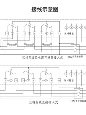新品华立DTZ545威胜三相四线科陆峰谷平智能电表三相三线高压计量