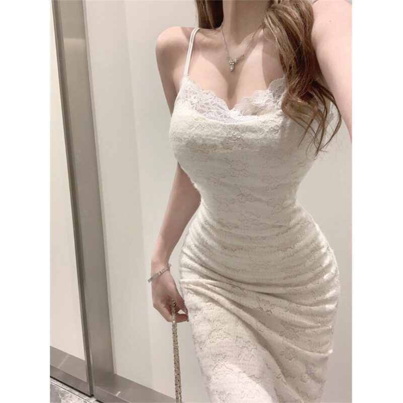 纯欲风蕾丝吊带连衣裙女2025连衣裙