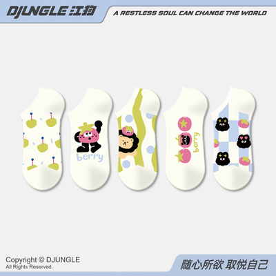 袜子女短袜ins设计甜美