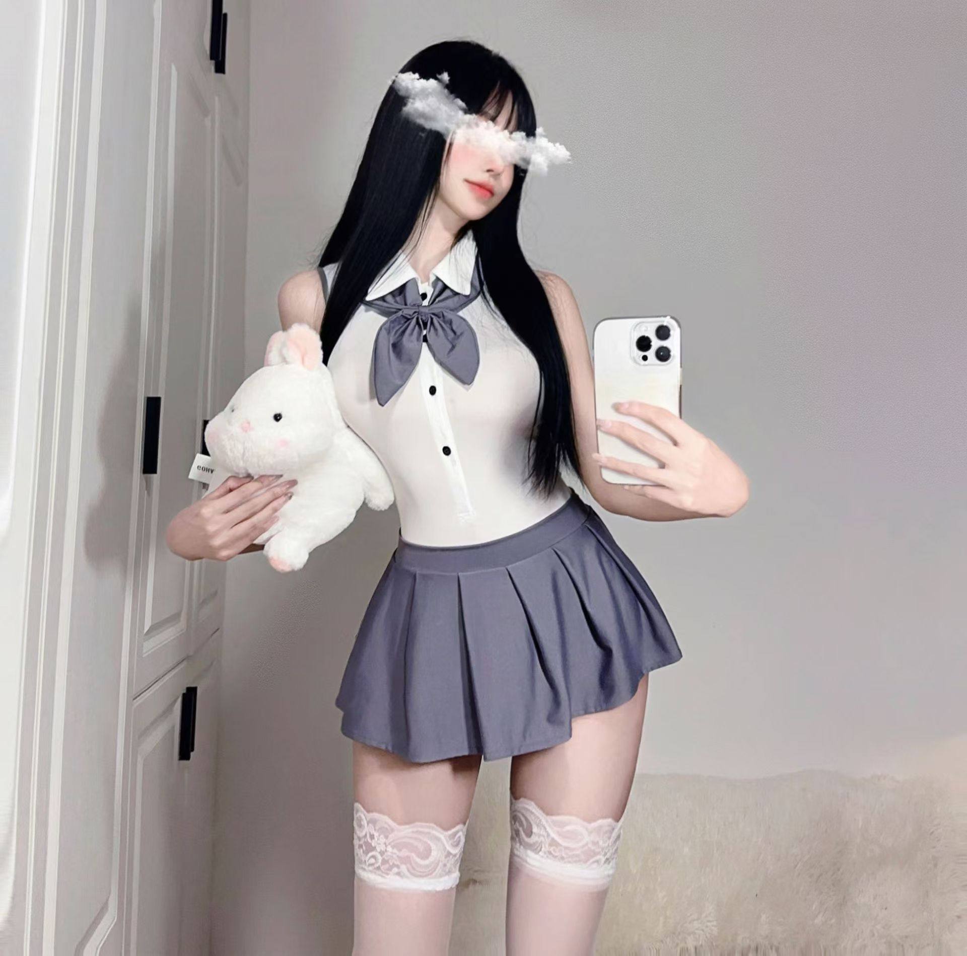 性感超短纯欲学姐jk学生制服套装