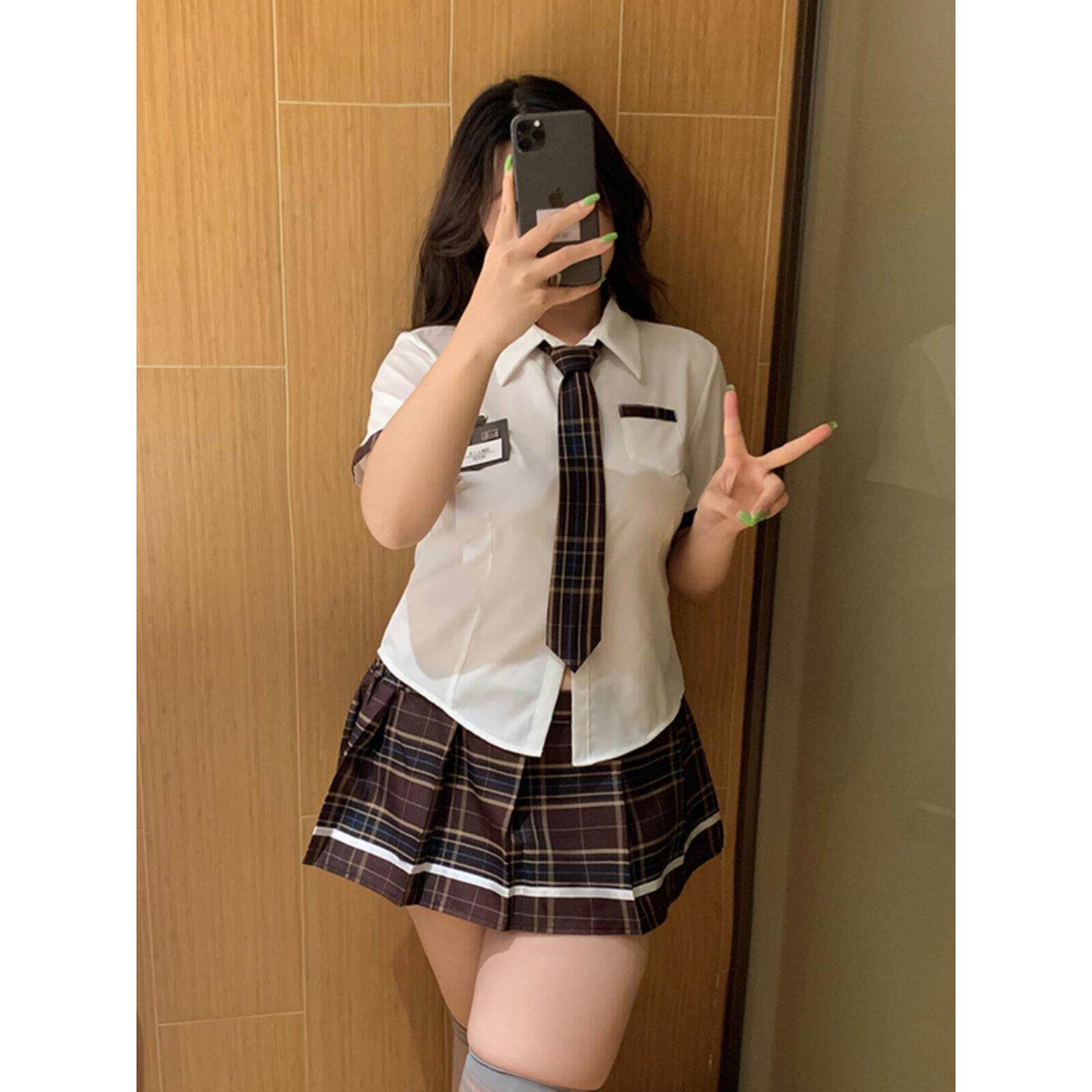 大码纯欲JKCOS睡衣套装