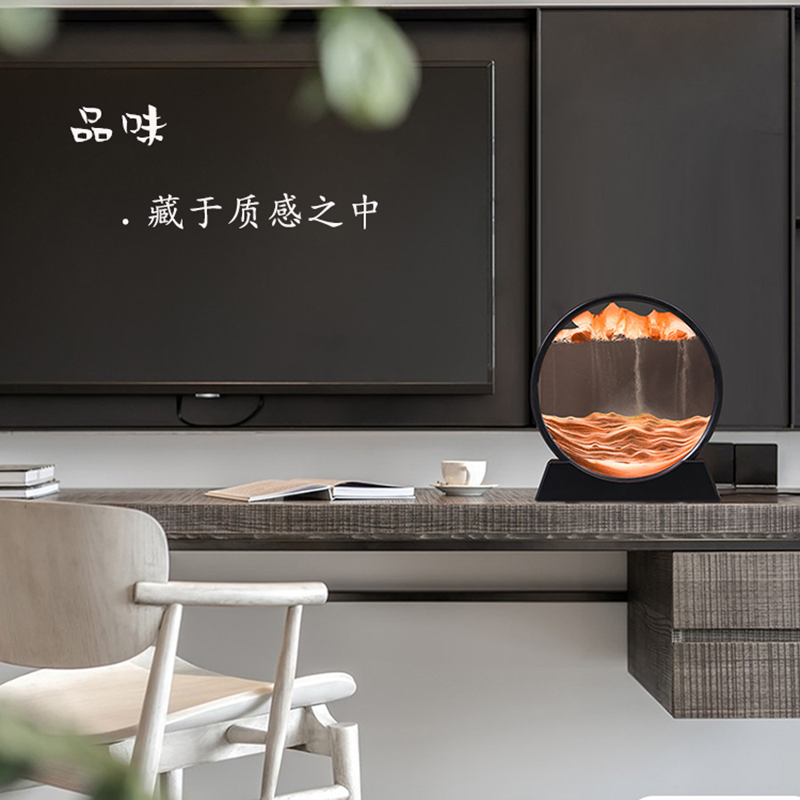 新款流沙画摆件装饰品玻璃创意沙漏客厅办公室酒柜艺术桌面家居小怎么样,好用不?
