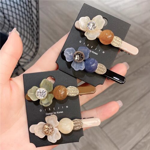 法式优雅花朵发夹网红人气新款