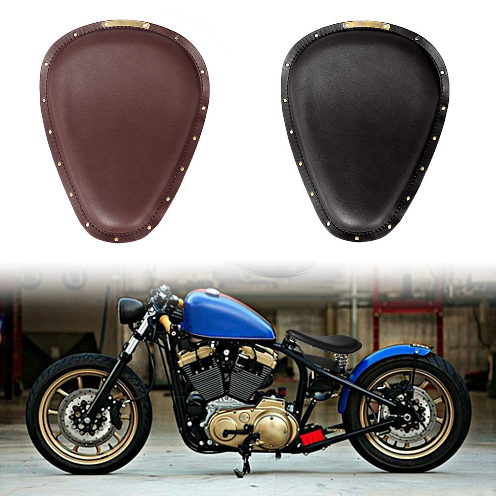 摩托车改装配件 哈雷坐垫 复古改装坐垫座包 铆钉弹簧皮座单