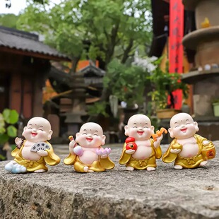 【福运小弥勒】可爱弥勒佛祖摆件家居桌面装饰品摆件寺庙伴手礼品