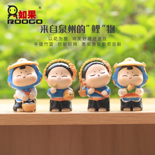 如果唐小圆泉州游记小摆件创意可爱女旅游文创纪念品桌面摆件礼物