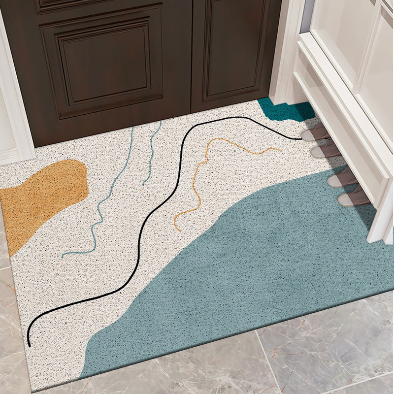 简约入户门地垫彩色几何图案门口脚垫装饰地垫防滑耐脏家用地垫子,居家布艺,入户地垫,淘宝优惠券,粉丝福利购,淘宝优惠卷