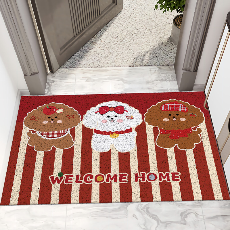 卡通丝圈地垫新中式入户门垫