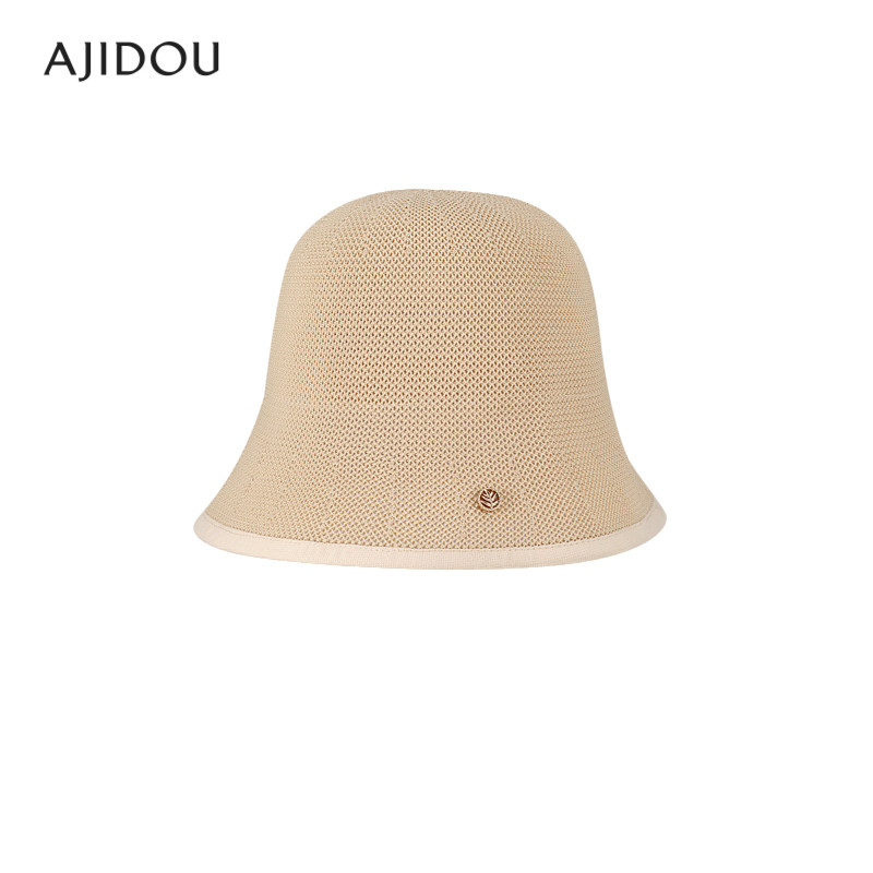 阿吉豆AJIDOU帽子象往的岛屿系列小众轻奢设计防晒遮阳草帽渔夫帽