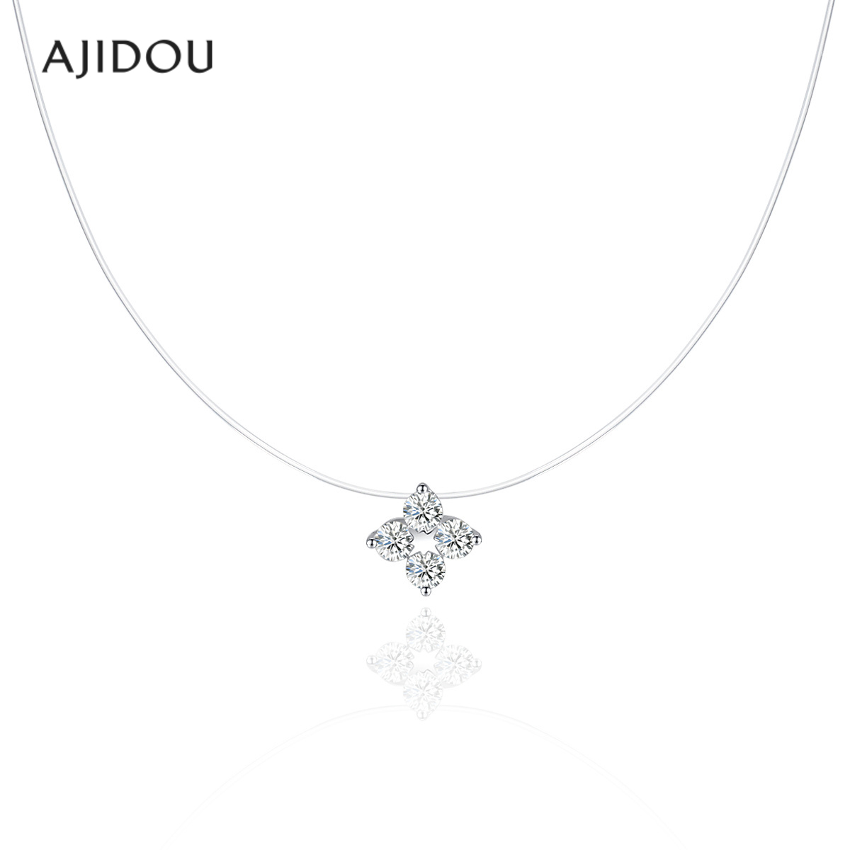 AJIDOU阿吉豆项链女款S925银四芒星吊坠