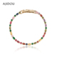 阿吉豆AJIDOU手链女款 闪耀多巴胺手饰轻奢彩色手环高级感首饰 时尚
