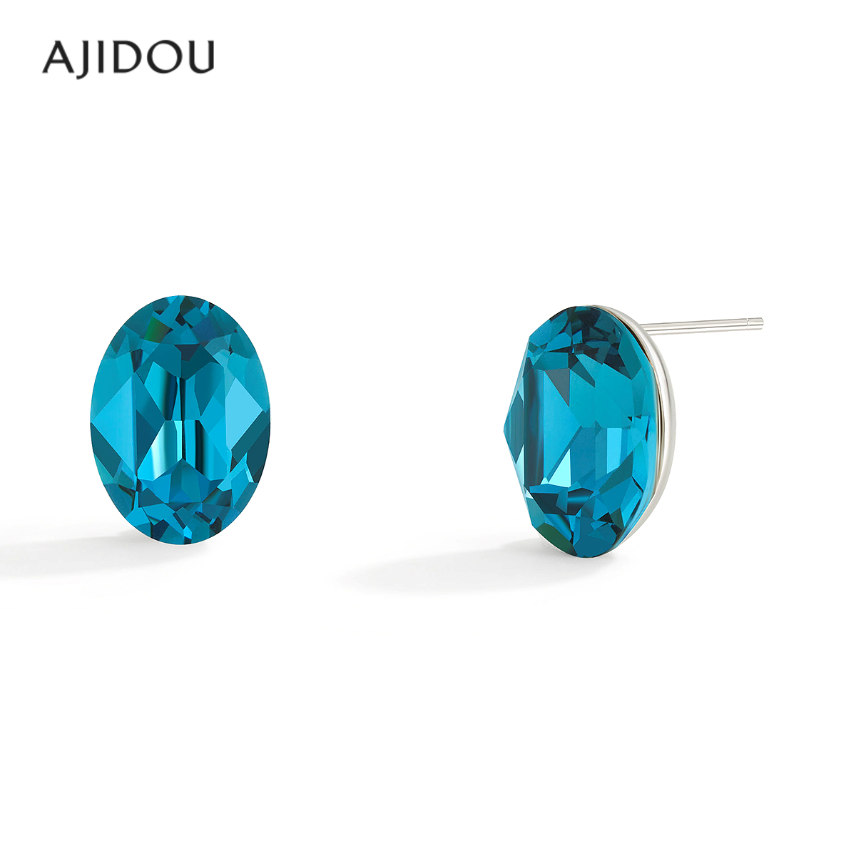 阿吉豆耳饰时尚小巧水晶耳钉饰品