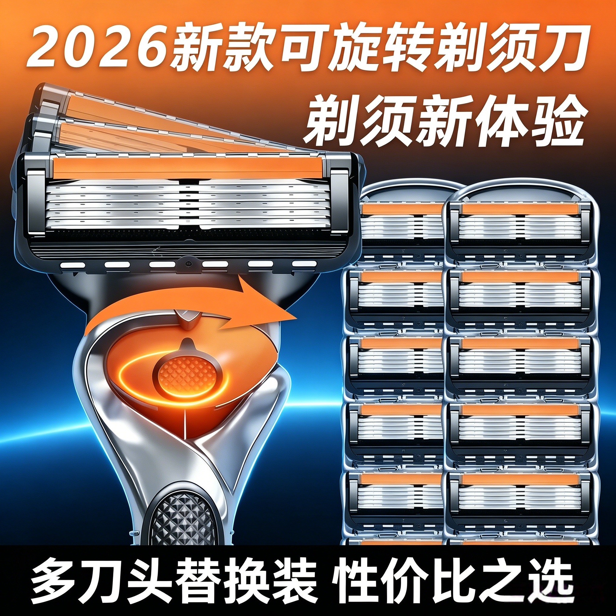 2026新款手动剃须刀五层