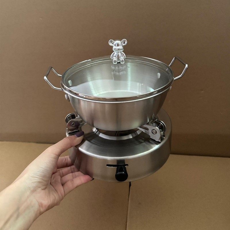 【冬天幸福感好物】一人火锅专用小锅家用小型锅具餐具酒精炉子