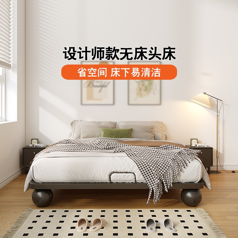 中古风全实木无床k头排骨床架轻奢榻榻米1.5/18米定制床家用小户