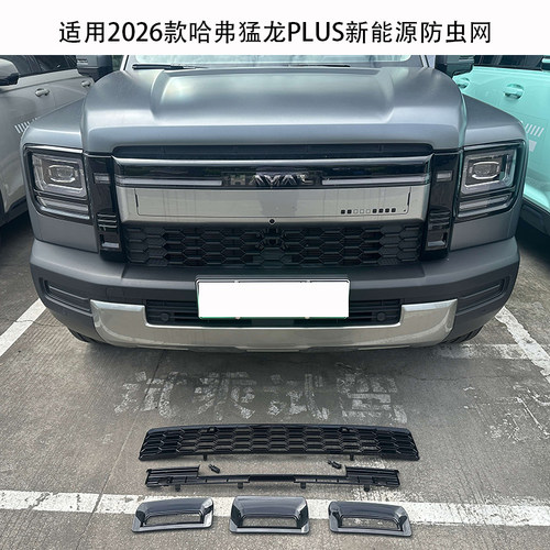 适用于26款哈弗猛龙PLUS中网防虫网前脸水箱保护罩防尘改装饰配件