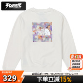 舒适透气潮流印花上衣圆领套头衫 北面正品 新款 白色卫衣26春季 女款
