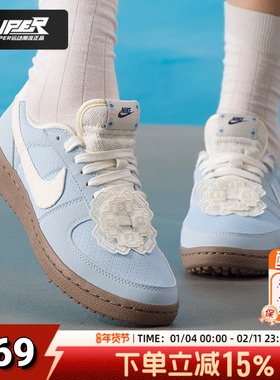耐克NIKE官方正品蓝色女鞋2025新款 FIELD GENERAL运动鞋低帮板鞋