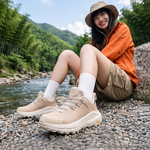 HOKA登山鞋秋季kaha2低帮运动鞋卡哈2户外徒步鞋缓震舒适男鞋女鞋