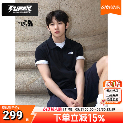 【8GVS快干POLO】北面官方正品26夏季新款情侣款T恤男女同款短袖