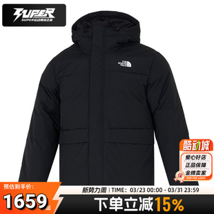 北面官方男装羽绒服户外休闲DWR防泼水外套550蓬鹅绒保暖连帽夹克