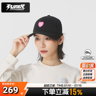 MLB儿童正品棒球帽男女同款帽子2025新款情人节款爱心系列鸭舌帽