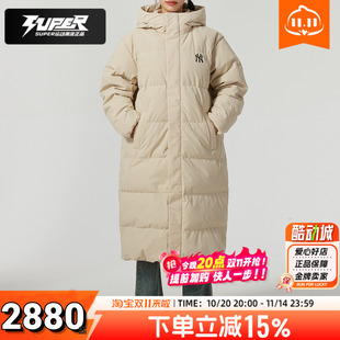 运动休闲长款 MLB官方羽绒服男女装 鹅绒保暖情侣装 新款 外套 25冬季