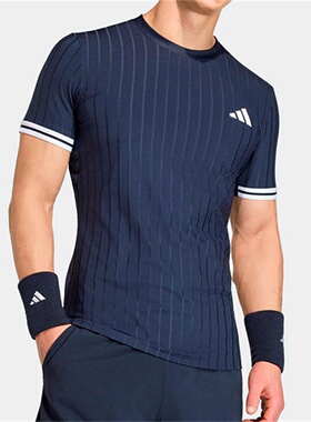 Adidas阿迪达斯男子短袖2026夏季新款速干透气运动跑步T恤KD7599