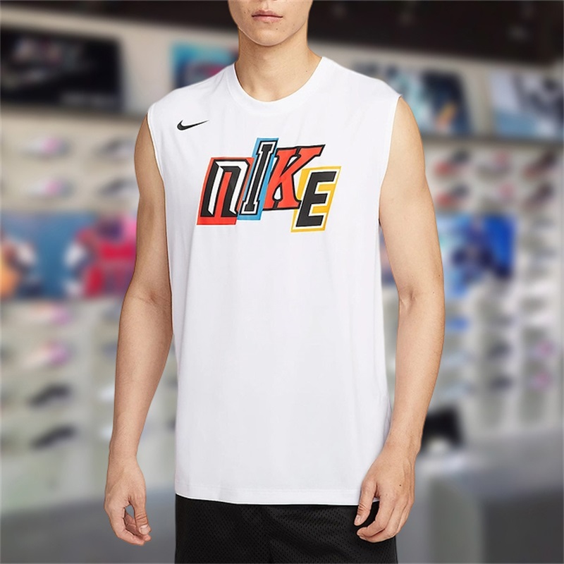 Nike耐克男上衣2025秋季新款舒适百搭运动休闲宽松背心IH9264-100