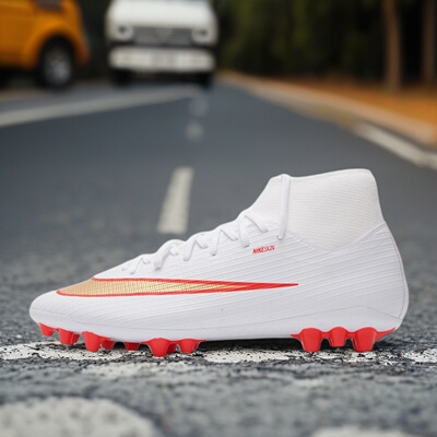 Nike耐克男鞋子2026秋季新款中帮防滑实战训练AG足球鞋IO1496-100