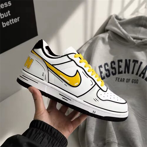 【球鞋定制】耐克 BIG NIKE LOW 星黄画境 男款低帮潮流休闲板鞋