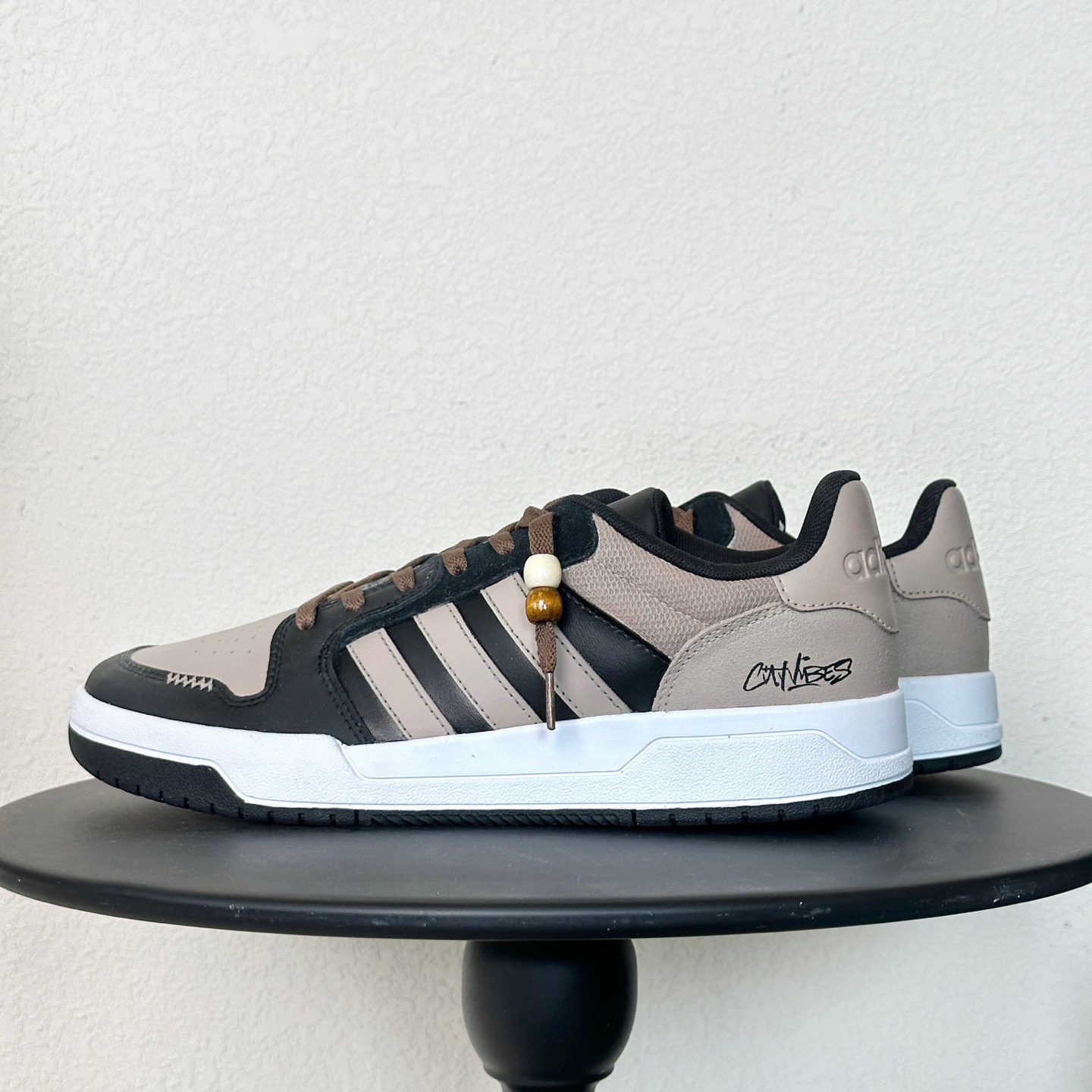 【球鞋定制】Adidas阿迪达斯男女鞋子 ENTRAP 黑棕摩卡 潮流板鞋