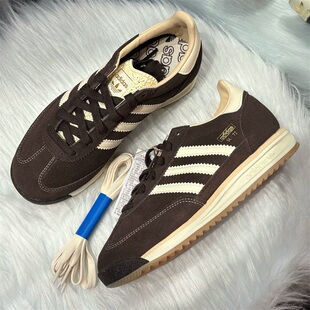 阿迪达斯三叶草男女鞋子2025冬季新款舒适百搭低帮耐磨跑鞋KK3642