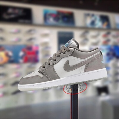 Nike耐克大童男女鞋2025冬季新款AJ JORDAN 1低帮板鞋HV4398-014
