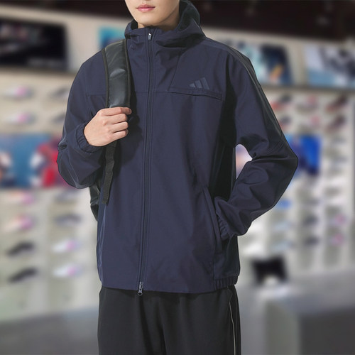 Adidas阿迪达斯男子外套2025冬季新款舒适宽松运动防风夹克KA1306