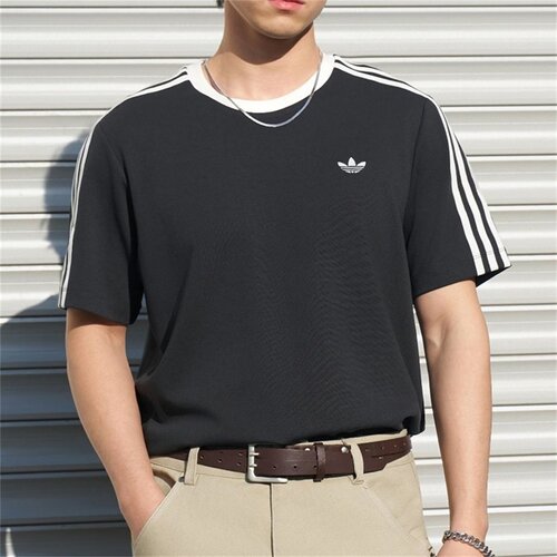 阿迪达斯三叶草男子短袖2026夏季新款纯棉百搭潮流简约T恤KX7991