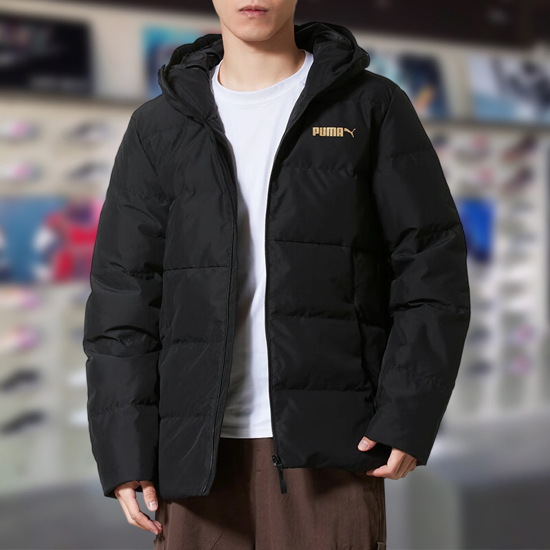 新款宽松防风保暖连帽羽绒服