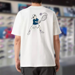 Adidas阿迪达斯男子短袖2025秋季新款纯棉舒适宽松T恤上衣KC2868
