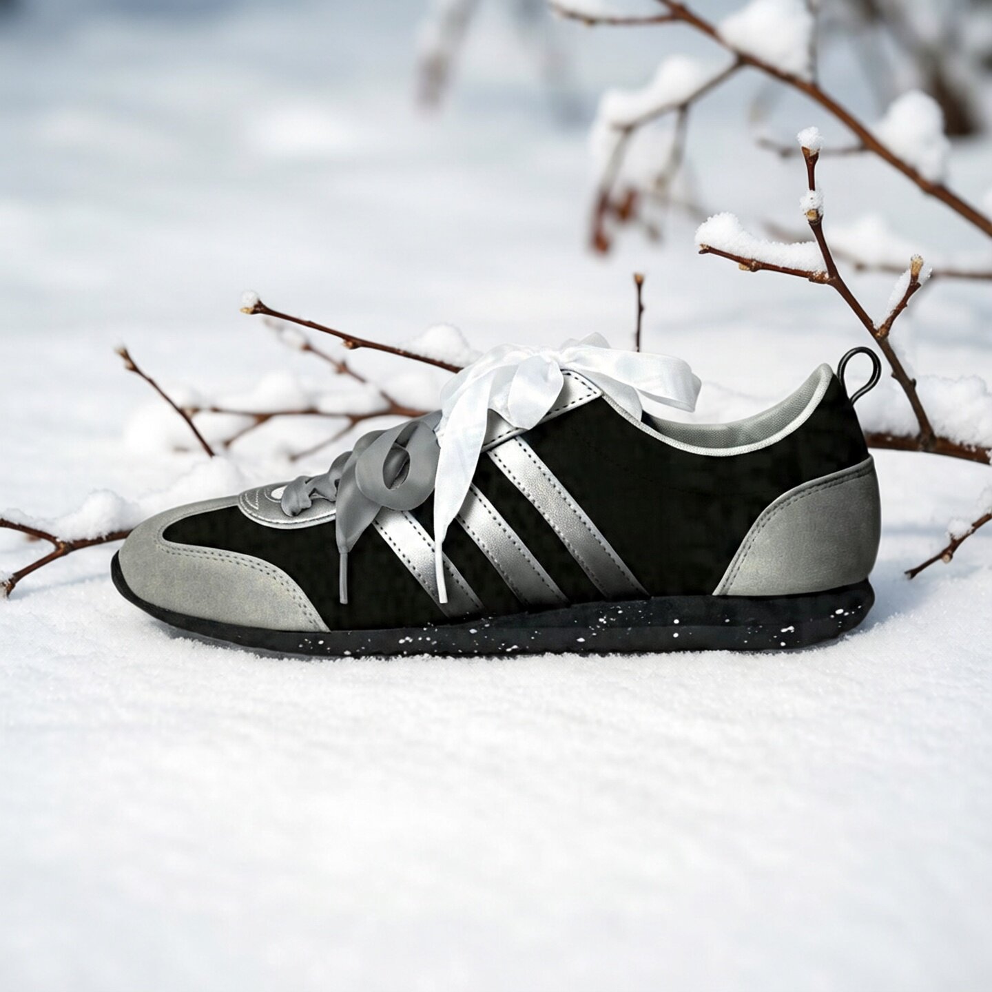 【球鞋定制】Adidas阿迪达斯女鞋子 VS JOG 2.0 黑银月痕 低帮鞋