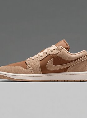 Nike耐克女鞋子2026秋季新款AJ JORDAN 1低帮休闲板鞋DC0774-205