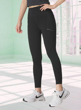 Nike耐克女裤子2025秋季新款紧身弹性瑜伽训练运动长裤HJ2253-010
