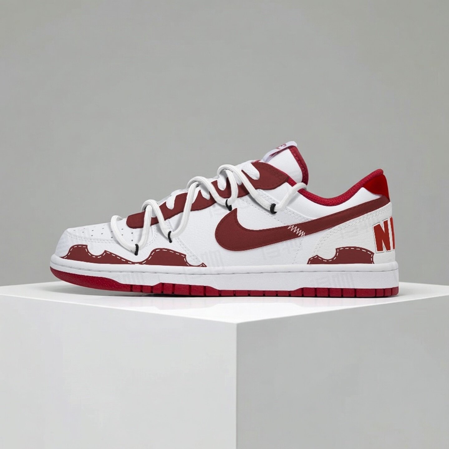 【球鞋定制】耐克男款鞋子 BIG NIKE LOW 红线计划 百搭潮流板鞋