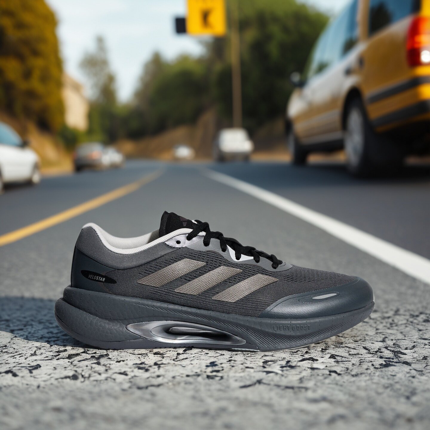 Adidas阿迪达斯男女款鞋子2026秋季新款舒适百搭简约跑步鞋KZ6414
