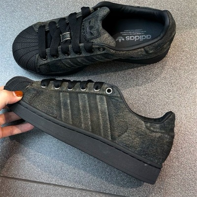 阿迪达斯三叶草男女款鞋子2025冬季新款贝壳头百搭潮流板鞋JQ3240