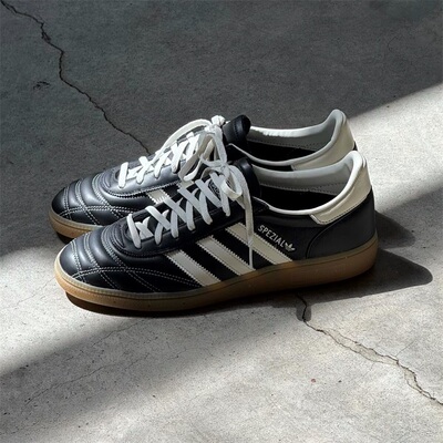阿迪达斯三叶草男女鞋2025冬季新款舒适百搭低帮德训鞋板鞋JR3723